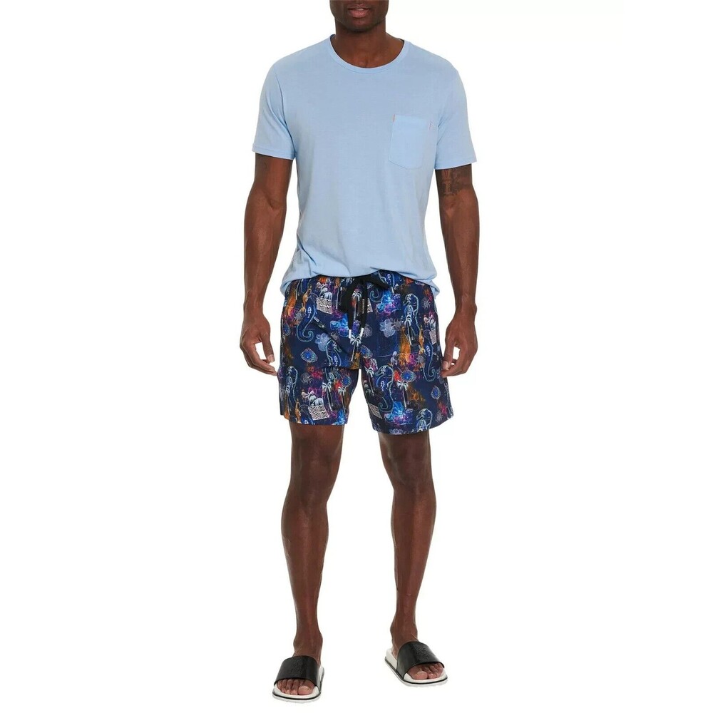 Robert Graham Under The Sea Swim Shorts Men 3XL Multicolor Seahorses Classic Fit